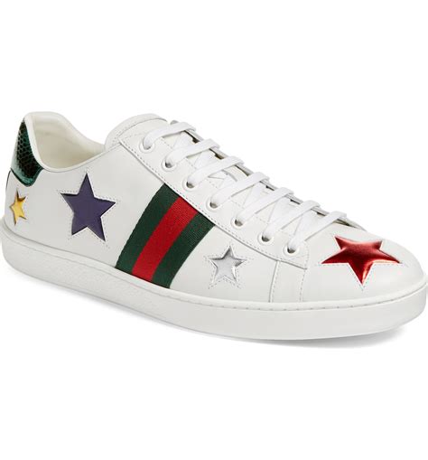 blue gucci star shoes|gucci casual sneakers.